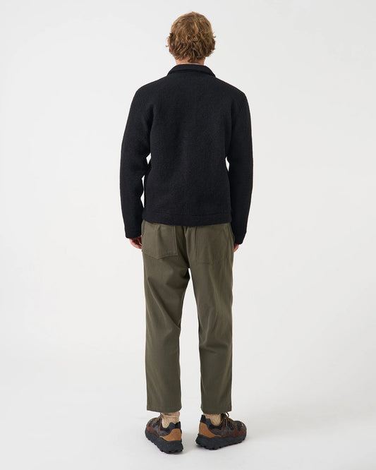 Universal Works Uniform Jacket Wool Fleece Black