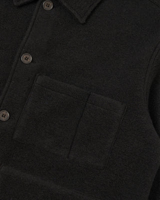 Universal Works Uniform Jacket Wool Fleece Black