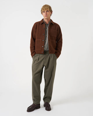 Universal Works Uniform Jacket Wool Fleece Cacao
