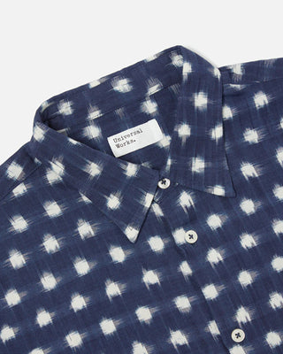 Universal Works Vintage Double Ikat Square Pocket Shirt Indigo