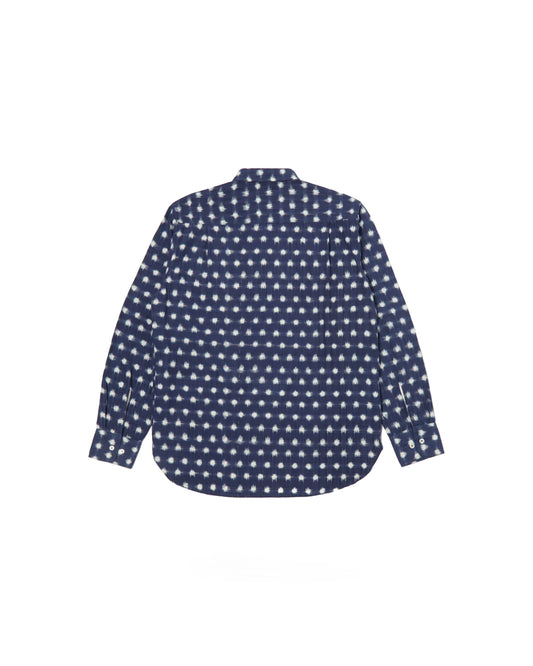 Universal Works Vintage Double Ikat Square Pocket Shirt Indigo