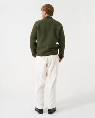 Universal Works Zip Bomber Wool Fleece Olive