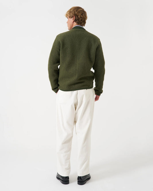 Universal Works Zip Bomber Wool Fleece Olive