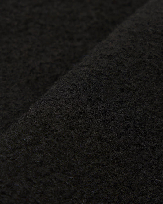 Universal Works Zip Waistcoat Wool Fleece Black