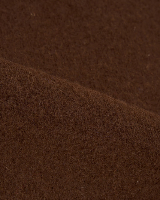 Universal Works Zip Waistcoat Wool Fleece Cacao
