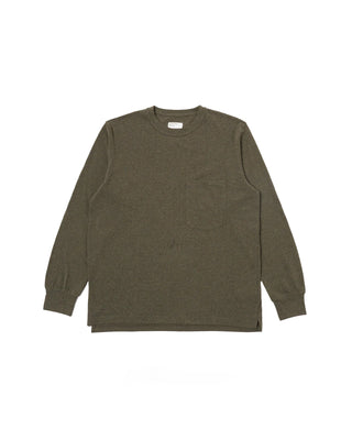 Universal Works Recycled Wool Mix SJ Loose L/S Tee Olive