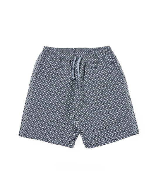 Universal Works Simple Short Tile 3 Cotton Navy