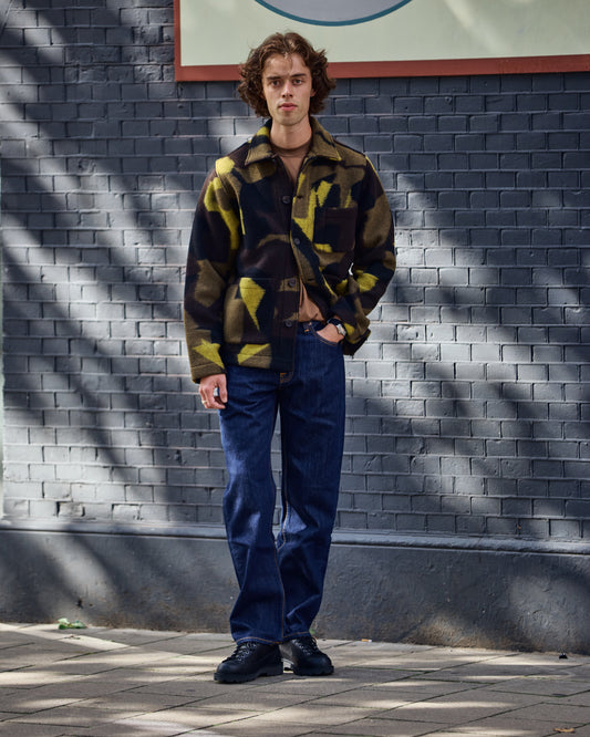 Universal Works Field Jacket Swede Camo Fleece