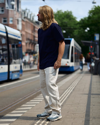 Behind The Pines Organic Heavy Tee Azul Marinho