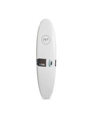 MF Softboards Beastie Futures White Surfboard