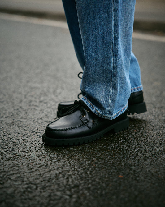 Sebago Ranger Waxy Total Black