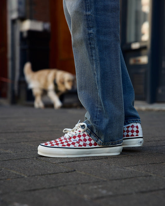 Vans LX Authentic 44 Diamond Check Red / Marshmallow