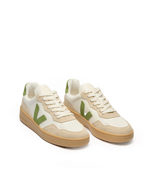 Veja V-90 O.T. Leather Pure Kiwi / Almond Natural
