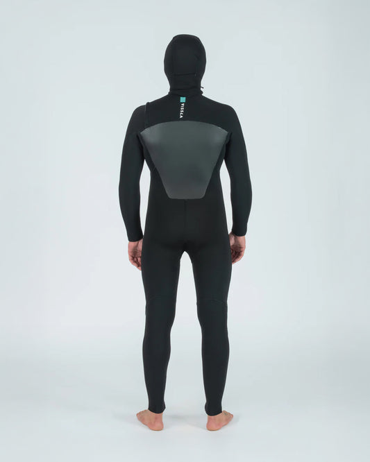 Vissla 7 Seas 5/4/3 Full Hooded Chest Zip Black Wetsuit