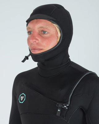 Vissla 7 Seas 5/4/3 Full Hooded Chest Zip Black Wetsuit