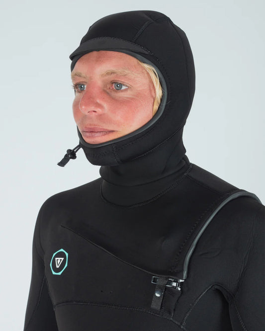 Vissla 7 Seas 5/4/3 Full Hooded Chest Zip Black Wetsuit