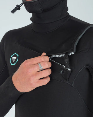 Vissla 7 Seas 5/4/3 Full Hooded Chest Zip Black Wetsuit