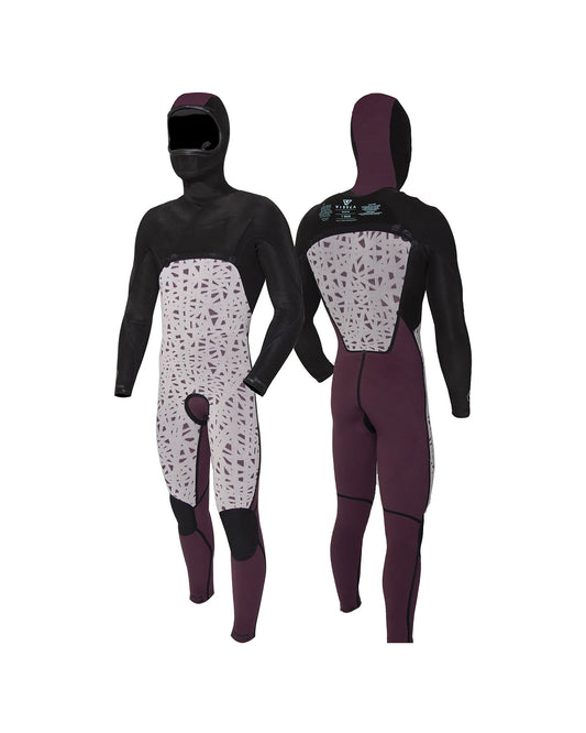 Vissla 7 Seas 5/4/3 Full Hooded Chest Zip Black Wetsuit