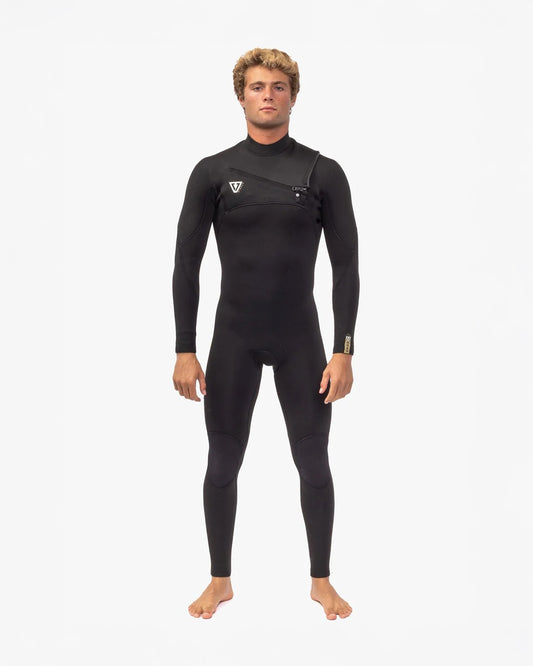 Vissla 7 Seas Comp 4/3 Full Suit Chest Zip Black Wetsuit