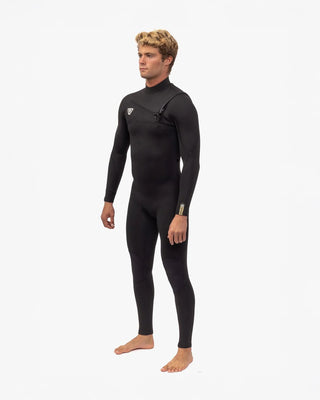 Vissla 7 Seas Comp 4/3 Full Suit Chest Zip Black Wetsuit