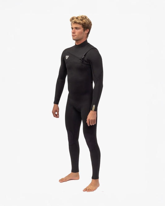 Vissla 7 Seas Comp 4/3 Full Suit Chest Zip Black Wetsuit
