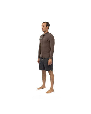 Vissla Solid Sets 2 MM Front Zip Jacket Dark Earth