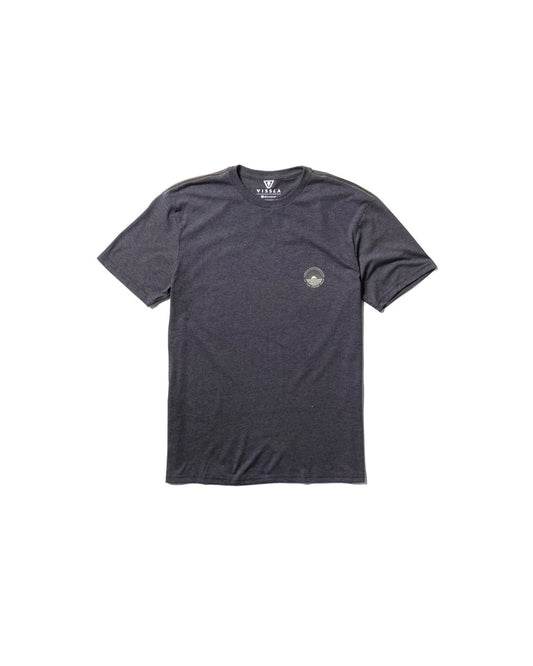 Vissla Surf Check Comp Lite Eco Performance Tee Black Heather