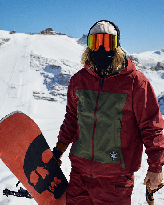 Volcom Arthur 3L Jacket Burnt Red