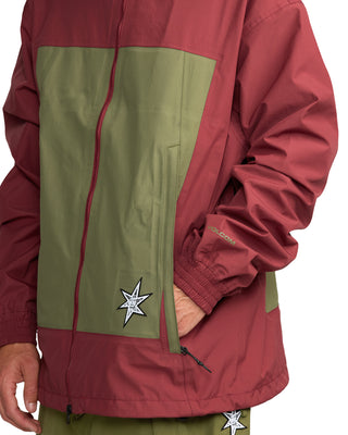 Volcom Arthur 3L Jacket Burnt Red
