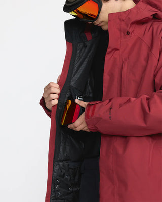 Volcom Dua Insulated Gore-Tex Jacket Burnt Red