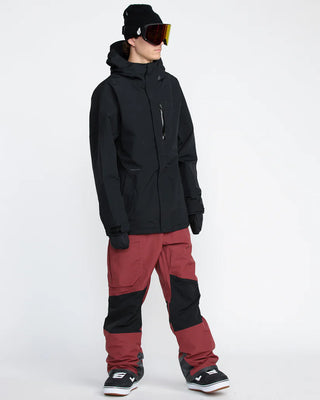 Volcom Rain Gore-Tex Bib Overall Burnt Red