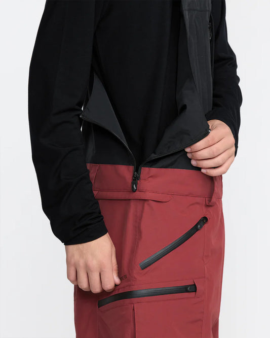 Volcom Rain Gore-Tex Bib Overall Burnt Red