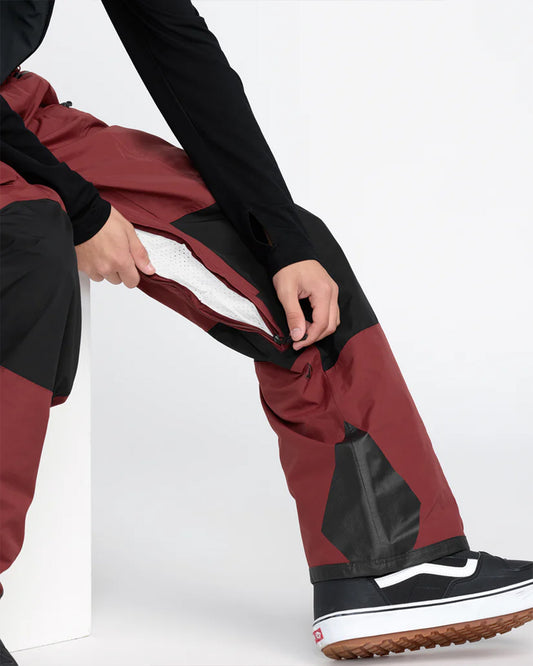 Volcom Rain Gore-Tex Bib Overall Burnt Red