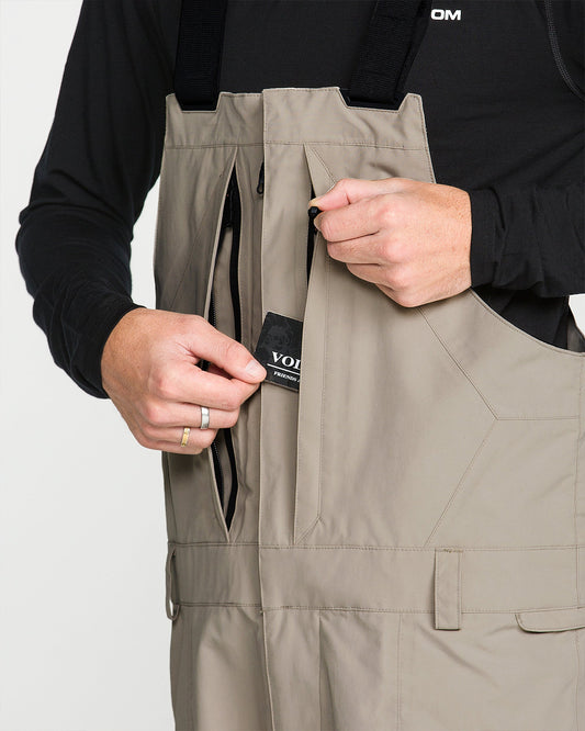 Volcom Rain Gore-Tex Bib Overall Khaki
