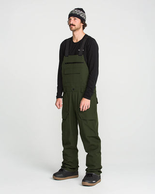 Volcom Roan Bib Overall Dark Green