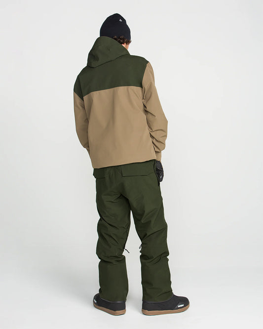 Volcom Roan Bib Overall Dark Green