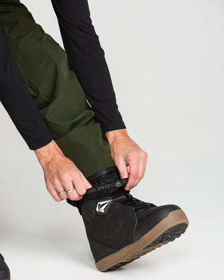 Volcom Roan Bib Overall Dark Green