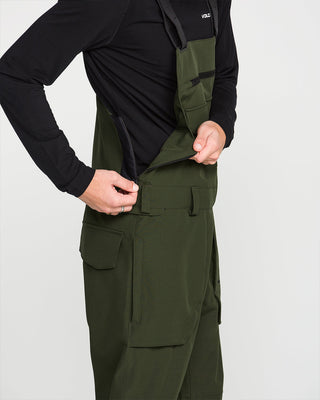 Volcom Roan Bib Overall Dark Green