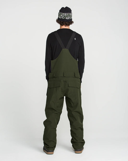 Volcom Roan Bib Overall Dark Green