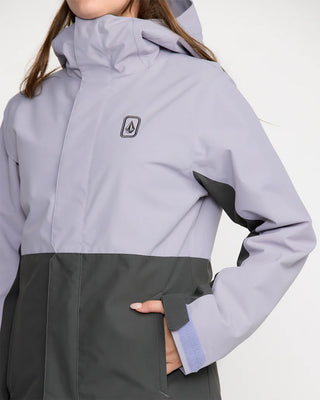 Volcom Women's Bolt Ins Snowboard Jacket Lavender Aura