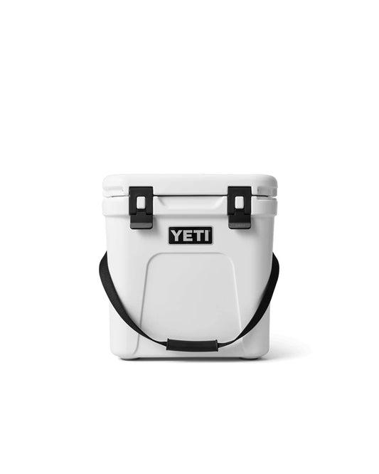 Yeti Roadie 24 Cooler White font