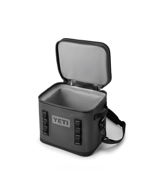 Yeti Hopper Flip Charcoal 12 open