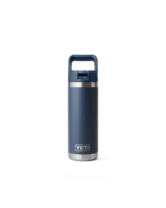 Yeti Rambler 18 Oz Straw Bottle Navy [532ml] front