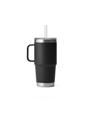Yeti Rambler 25 Oz  backStraw Mug Black [739ml]