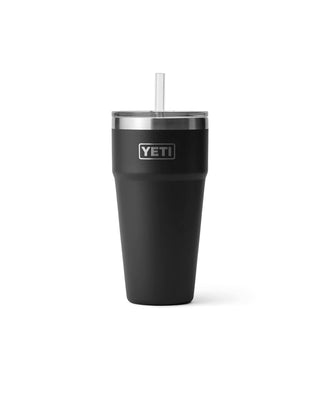 Yeti Rambler 26 Oz Straw Cup Black