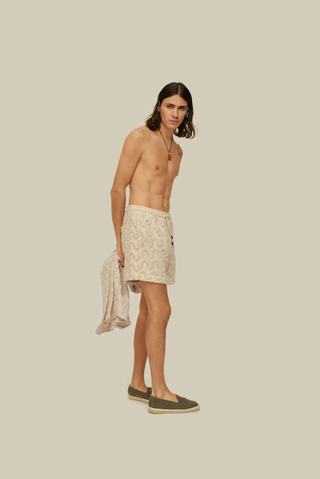 OAS Atlas Crochet Shorts Ecru
