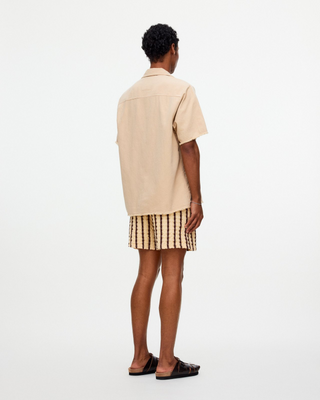 OAS Tartufo Porto Waffle Shorts - Brown and Comfortable Fit