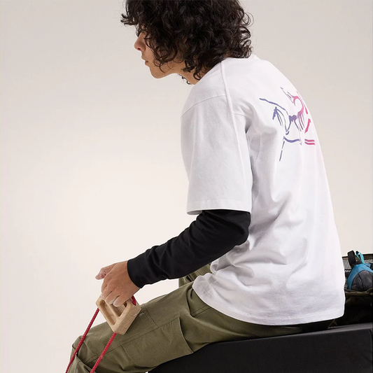 Arc'teryx Kragg Cotton Logo Shirt SS Men's White Light / Soul