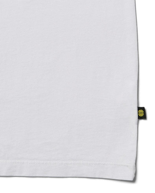 Behind The Pines Organic Tee 80's Logo Purple Haze