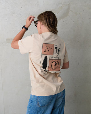 Behind The Pines x B.R.A.S.C.O Do Nothing Fish Club Tee Creme